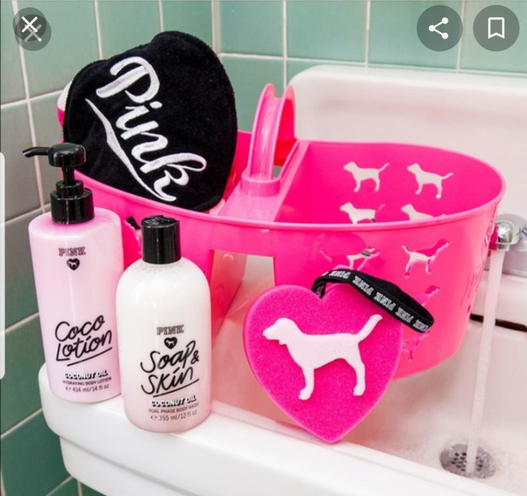 Victoria's Secret Pink Shower Caddy, Dog Logo
