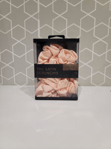 Kitsch Satin Sleep Scrunchie 5-Pack (blush pink)
