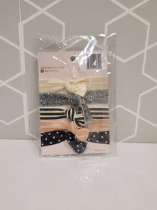 Kitsch Gentle Ribbon Hair Ties/Bracelets Shimmer Set (5 pack)
