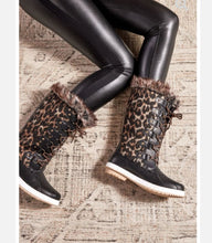 Load image into Gallery viewer, Marley Quilted Faux Fur Snow Boot (Leopard)