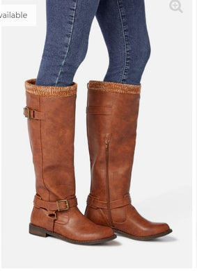 Talisa Sweater Cuff Riding Boot: Size 7 (3 colors)