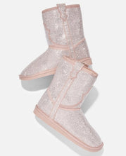 Load image into Gallery viewer, Rhinestone Winter Boots (blush)