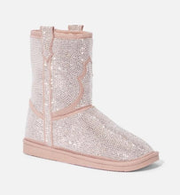 Load image into Gallery viewer, Rhinestone Winter Boots (blush)