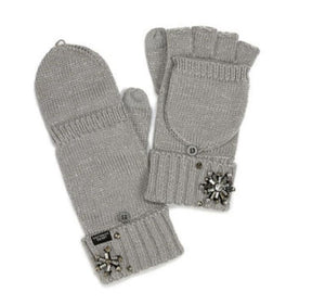 VS Grey Pom Beanie & Convertible Glove Set