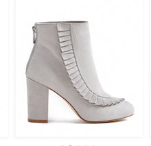 Load image into Gallery viewer, Stacie Ruffled Bootie (grey)