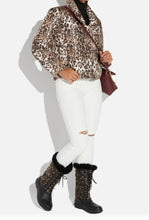 Load image into Gallery viewer, Solene Black And Leopard Winter Boot