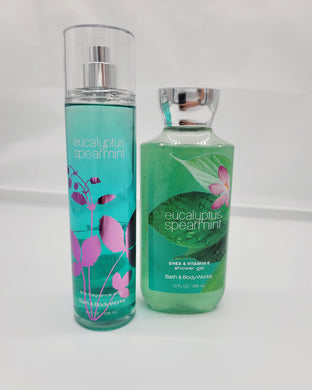 Eucalyptus Spearmint Fragrance Spray and Shower Gel Set (Bath & Body Works)