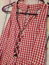 Load image into Gallery viewer, Red &amp; White Checkered Picnic Pretty Boutique Romper (medium)