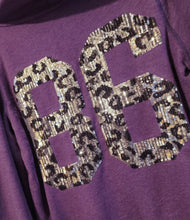 Load image into Gallery viewer, Vintage VS Pink Bling Leopard Purple Full Zip Hoodie
