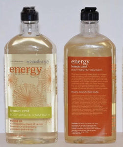 Bath & Body Works Energy Aromatherapy Body Wash & Foam Bath (Lemon Zest)
