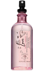 Bath and Body Works Aromatherapy LOVE - ROSE + VANILLA Pillow Mist with Natural Essential Oils