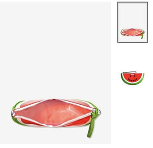 VS Pink Watermelon Clear Wristlet Makeup Beauty Bag