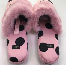 Load image into Gallery viewer, VS Satin Polka Dot Slippers