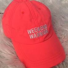 Load image into Gallery viewer, VS Pink Neon Coral Baseball Cap &quot;Weekend Warrior&quot;