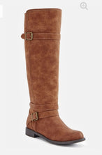 Load image into Gallery viewer, Ride Around Faux Leather Boot (cognac)