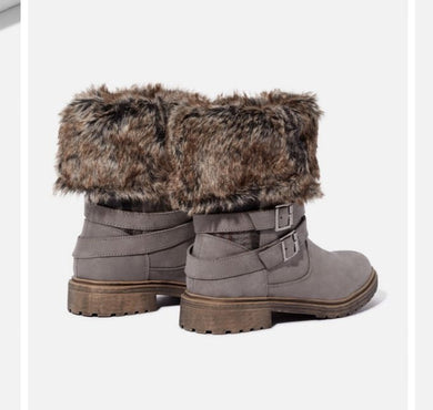 Mckenna Fold-Over Faux Fur Winter Boot