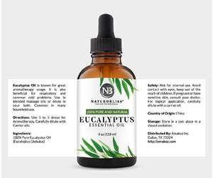 NaturoBliss 100% Pure & Natural Eucalyptus Essential Oil