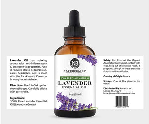 NaturoBliss 100% Pure & Natural Lavender Essential Oil