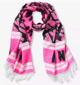 VS Pink Blanket Scarves