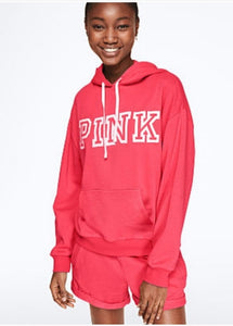 VS Pink Coral Perfect Pullover Lightweight Hoodie