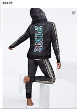 Load image into Gallery viewer, VS Pink Sequin Bling Perfect Full Zip Camo Hoodie 