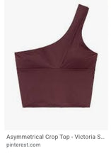 Load image into Gallery viewer, Victoria Sport Set Knockout Asymmetrical Crop Workout Top and Mid Rise Hot Shorts