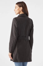 Load image into Gallery viewer, Black Lightweight Boutique Love Tree Trench Jacket