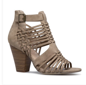 Thandie Caged Chunky Heeled Sandal Bootie
