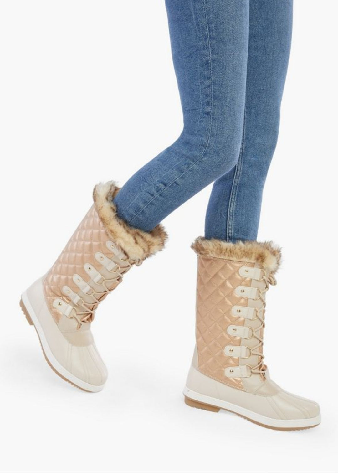 Rose gold hot sale winter boots