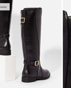 Naxon Faux Leather Riding Boot
