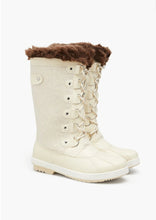 Load image into Gallery viewer, Solene Flat Winter Snow Boot (Bone)