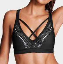 Load image into Gallery viewer, Victoria Sport Strappy Laser Cut Criss Cross Back Sports Bra