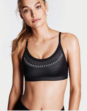 Load image into Gallery viewer, Victoria’s Sport Scoop Neck Laser Cut Sports Bra (multiple colors)