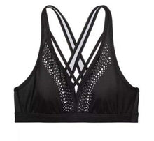 Load image into Gallery viewer, Victoria Sport Strappy Laser Cut Criss Cross Back Sports Bra